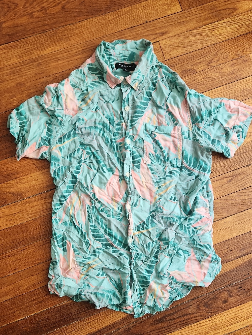 Pacsun Tropical Print Button Down